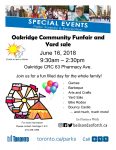 Flyer for the Oakridge CRC Fun Fair
